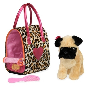 Pucci Koira Leopardilaukussa - (708357) ryhmässä LELUT, TUOTTEET LAPSILLE JA VAUVOILLE / Lelut vauvoille (0-3v) / Pehmolelut @ TP E-commerce Nordic AB (D14984)