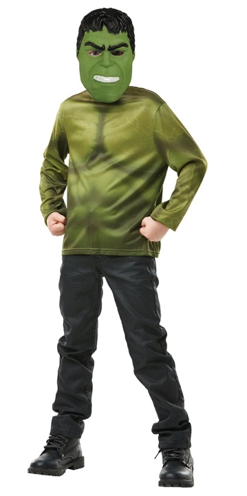 Rubies Hulk Top & naamari (300112FR) ryhmässä LELUT, TUOTTEET LAPSILLE JA VAUVOILLE / Leikkikalut, Askartelu &Pelit / Naamiaisasut @ TP E-commerce Nordic AB (D15109)