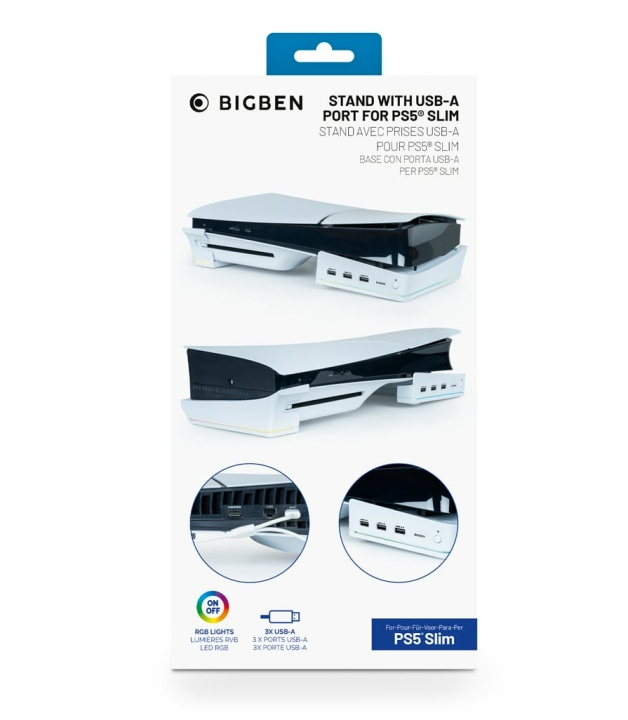 NACON Vaakasuora keskusasema RGB/USB-keskus, valkoinen PS5 Slim ryhmässä KODINELEKTRONIIKKA / Pelikonsolit & Tarvikkeet / Sony PlayStation 5 @ TP E-commerce Nordic AB (D15121)