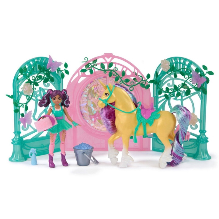 Unicorn Academy Ava & Leaf Stall leikkikalusto - (6072051) ryhmässä LELUT, TUOTTEET LAPSILLE JA VAUVOILLE / Leikkikalut, Askartelu &Pelit / Lelusarja @ TP E-commerce Nordic AB (D15153)