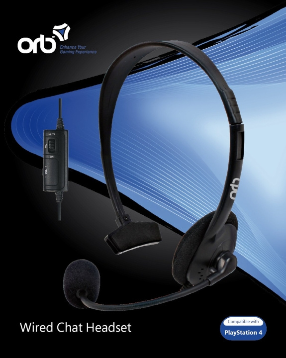 ORB Playstation 4 - langalliset chat-kuulokkeet (ORB) ryhmässä KODINELEKTRONIIKKA / Pelikonsolit & Tarvikkeet / Sony PlayStation 4 @ TP E-commerce Nordic AB (D15189)