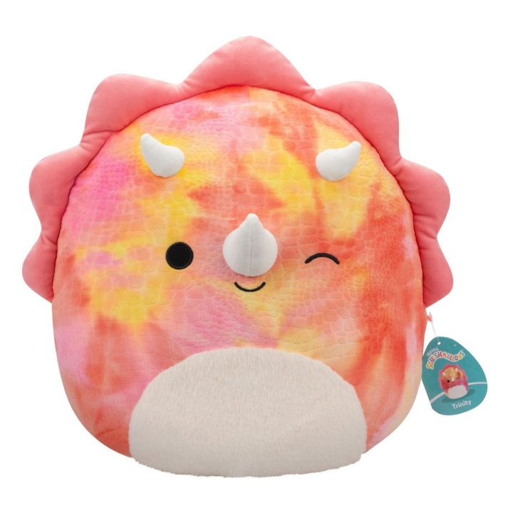 Squishmallows Pehmo 40cm W19A - Trinity Triceratops (SQJW1619A) ryhmässä LELUT, TUOTTEET LAPSILLE JA VAUVOILLE / Lelut vauvoille (0-3v) / Pehmolelut @ TP E-commerce Nordic AB (D15220)