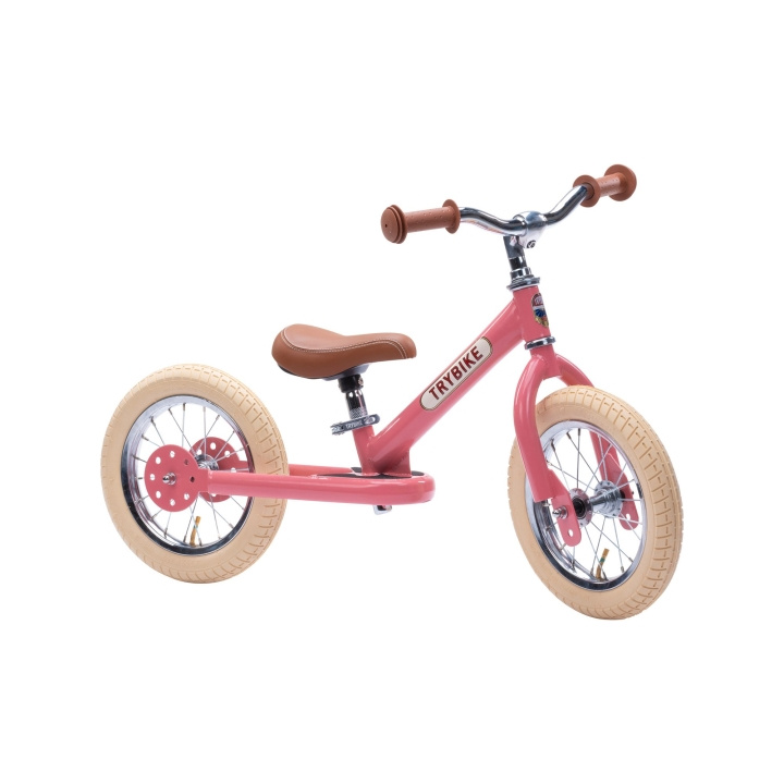 Trybike 2 pyörää terästä - Vintage Rose (30TBS-2-PNK-VIN) ryhmässä LELUT, TUOTTEET LAPSILLE JA VAUVOILLE / Ulkoleut / Pyörät & Potkulaudat @ TP E-commerce Nordic AB (D15237)