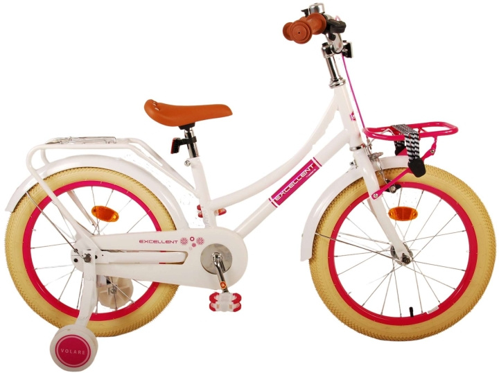 Volare Lasten polkupyörä 18 Excellent - Valkoinen (21779) ryhmässä LELUT, TUOTTEET LAPSILLE JA VAUVOILLE / Ulkoleut / Pyörät & Potkulaudat @ TP E-commerce Nordic AB (D15268)