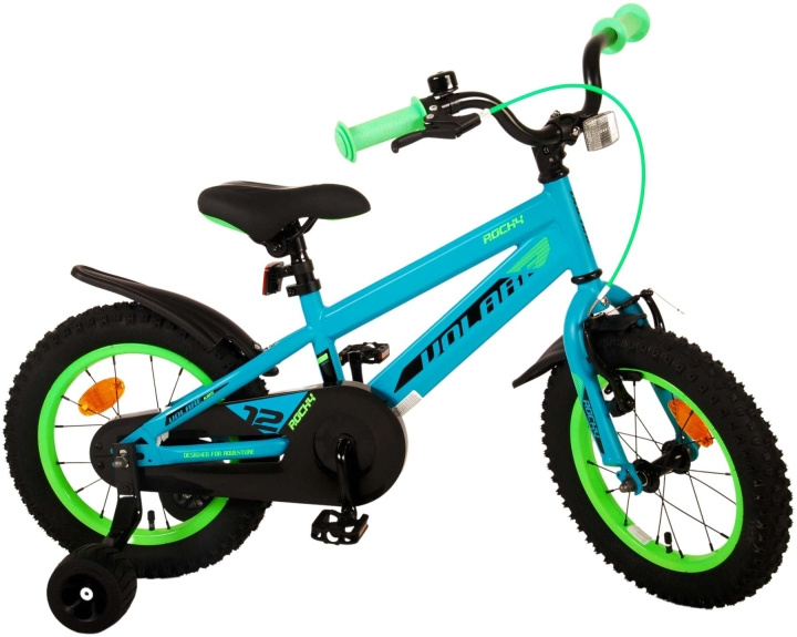 Volare Lasten polkupyörä 14 - Rocky Green (21327) ryhmässä LELUT, TUOTTEET LAPSILLE JA VAUVOILLE / Ulkoleut / Pyörät & Potkulaudat @ TP E-commerce Nordic AB (D15274)