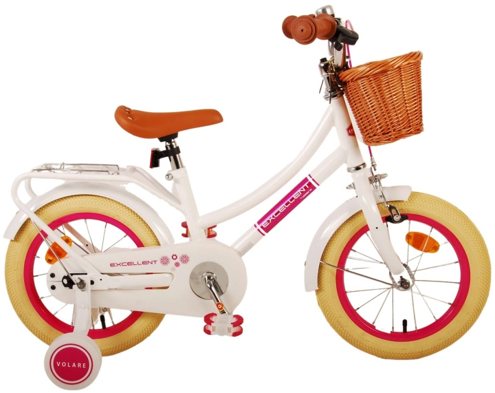 Volare Lasten polkupyörä 14 - Excellent White (21149) ryhmässä LELUT, TUOTTEET LAPSILLE JA VAUVOILLE / Ulkoleut / Pyörät & Potkulaudat @ TP E-commerce Nordic AB (D15275)