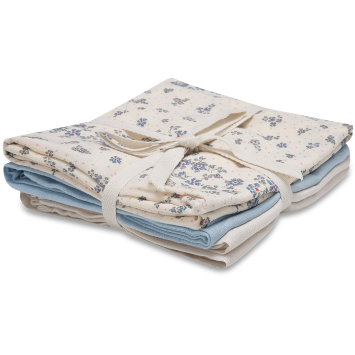 That\'s Mine Bora musliiniliina 3-pack - Sprinkles Hearts Off White - Yksi kokoinen ryhmässä LELUT, TUOTTEET LAPSILLE JA VAUVOILLE / Lasten tekstiilit / Vauvan huovat @ TP E-commerce Nordic AB (D15306)