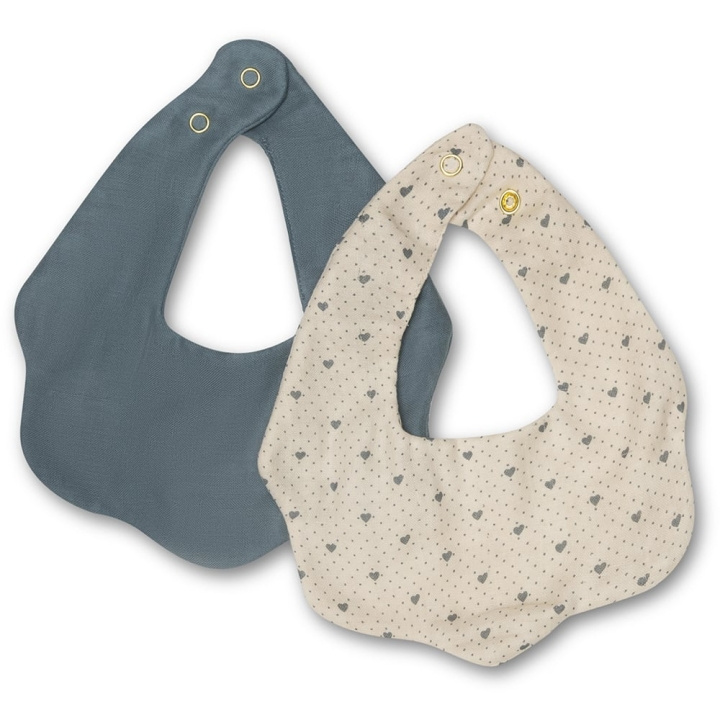 That\'s Mine Roy Bibs 2-pack - Paljon rakkautta taivas - Onesize ryhmässä LELUT, TUOTTEET LAPSILLE JA VAUVOILLE / Syö ja juo / Ruokalaput @ TP E-commerce Nordic AB (D15311)
