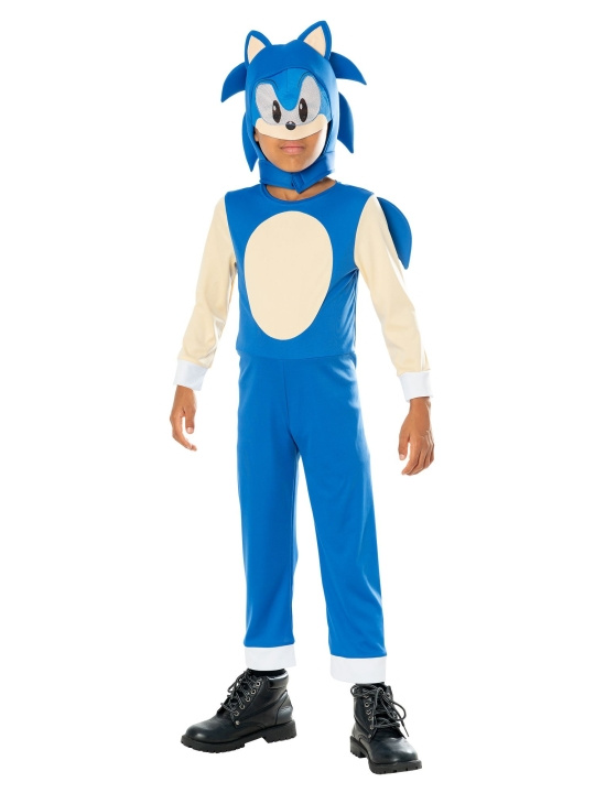 Rubies Deluxe-asu - Sonic (116 cm) ryhmässä LELUT, TUOTTEET LAPSILLE JA VAUVOILLE / Leikkikalut, Askartelu &Pelit / Naamiaisasut @ TP E-commerce Nordic AB (D15337)