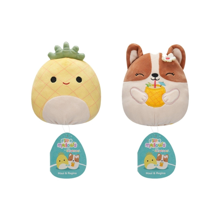 Squishmallows 13 cm pehmolelu P22 Flip A Mallows - Maui ja Regina ryhmässä LELUT, TUOTTEET LAPSILLE JA VAUVOILLE / Lelut vauvoille (0-3v) / Pehmolelut @ TP E-commerce Nordic AB (D15355)