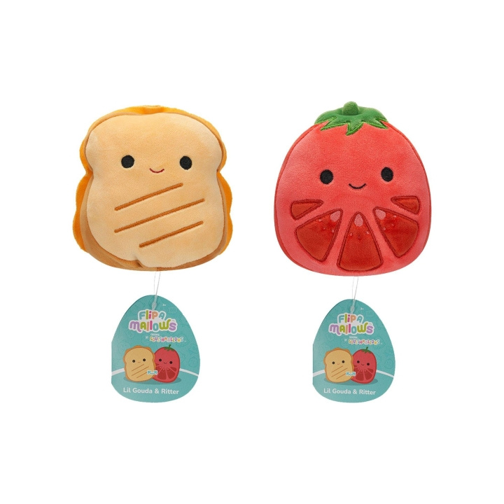 Squishmallows 13 cm pehmolelu P22 Flip A Mallows - Lil Gouda ja Ritter ryhmässä LELUT, TUOTTEET LAPSILLE JA VAUVOILLE / Lelut vauvoille (0-3v) / Pehmolelut @ TP E-commerce Nordic AB (D15358)