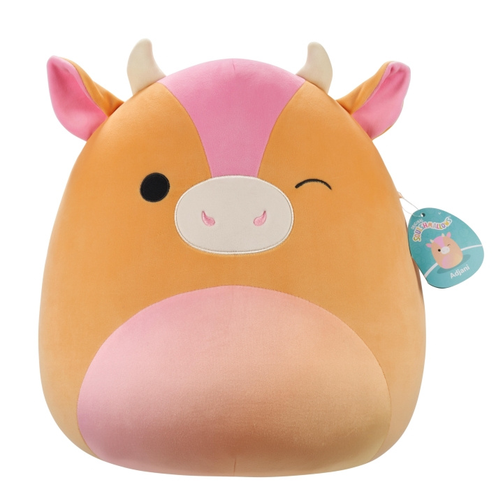 Squishmallows 40 cm pehmolelu P22 - Adjani Lehmä ryhmässä LELUT, TUOTTEET LAPSILLE JA VAUVOILLE / Lelut vauvoille (0-3v) / Pehmolelut @ TP E-commerce Nordic AB (D15370)