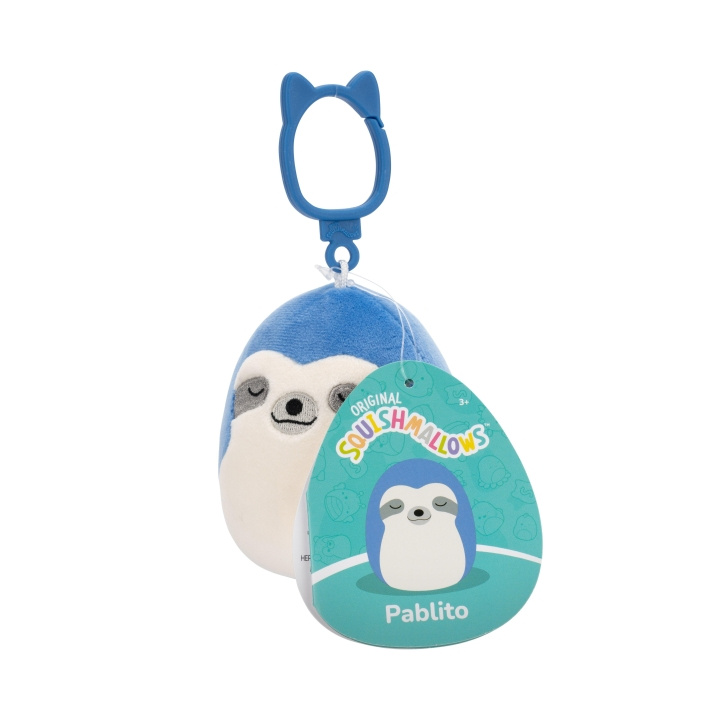 Squishmallows 9 cm P22 Clip On - Pablito Sininen laiskiainen ryhmässä LELUT, TUOTTEET LAPSILLE JA VAUVOILLE / Lelut vauvoille (0-3v) / Pehmolelut @ TP E-commerce Nordic AB (D15373)
