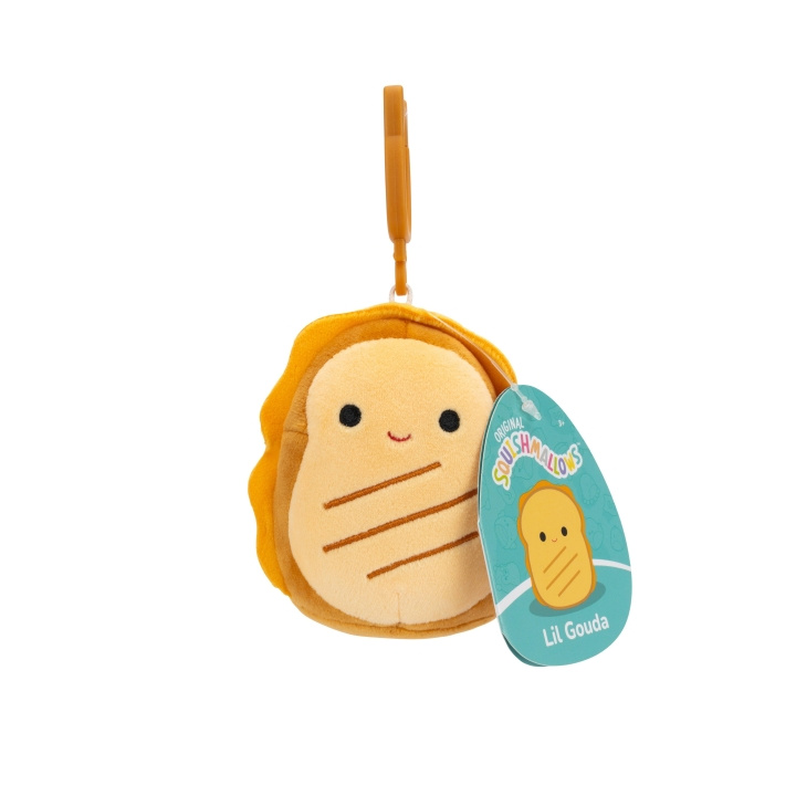 Squishmallows 9 cm P22 Clip On - Lil Gouda grillattu juusto - Lil Gouda Grilled Cheese ryhmässä LELUT, TUOTTEET LAPSILLE JA VAUVOILLE / Lelut vauvoille (0-3v) / Pehmolelut @ TP E-commerce Nordic AB (D15375)