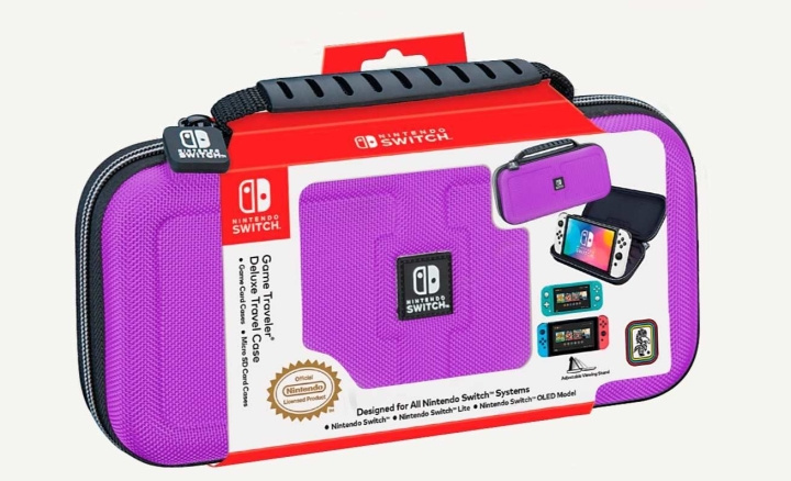 NACON Switch-matkalaukku Violetti Switch Lite/Switch OLED -matkalaukku ryhmässä KODINELEKTRONIIKKA / Pelikonsolit & Tarvikkeet / Nintendo Switch Lite @ TP E-commerce Nordic AB (D15406)