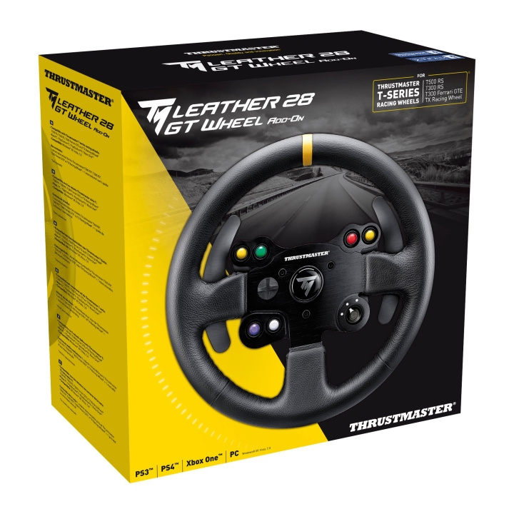 ThrustMaster TM Leather 28 GT -pyörän lisäosa ryhmässä TIETOKOONET & TARVIKKEET / GAMING / Ohjauspyörät ja joystickit @ TP E-commerce Nordic AB (D15408)
