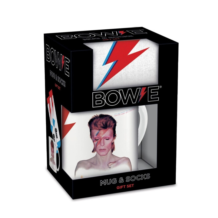 Pyramid International David Bowie Muki & Sukkasetti - Iso-Britannian koot 3-8 (EU 36-41) ryhmässä URHEILU, VAPAA-AIKA JA HARRASTUS / Hauskat tavarat / Mukit @ TP E-commerce Nordic AB (D15410)