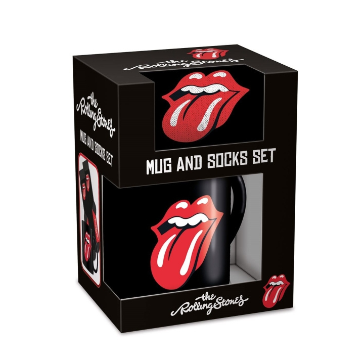 Pyramid International THE ROLLING STONES (KIELI) MUKI JA SUKAT - UK 3-8 / EU 36-41 ryhmässä URHEILU, VAPAA-AIKA JA HARRASTUS / Hauskat tavarat / Mukit @ TP E-commerce Nordic AB (D15411)