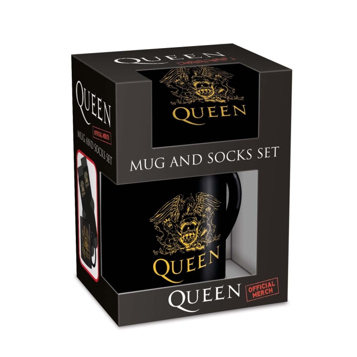 Pyramid International QUEEN Muki ja sukkasetti - Iso-Britannian koot 3-8 (EU 36-41) ryhmässä URHEILU, VAPAA-AIKA JA HARRASTUS / Hauskat tavarat / Keräilyesineet @ TP E-commerce Nordic AB (D15414)
