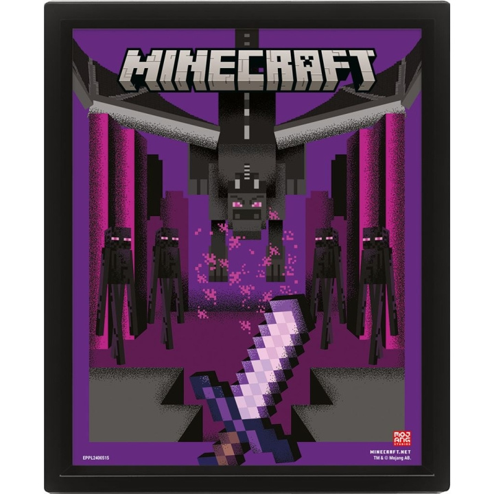 Pyramid International MINECRAFT (ENDER DRAGON DUEL) LINSSIKUVIOINEN JULISTE (ENDER DRAGON DUEL) ryhmässä URHEILU, VAPAA-AIKA JA HARRASTUS / Hauskat tavarat / Keräilyesineet @ TP E-commerce Nordic AB (D15446)
