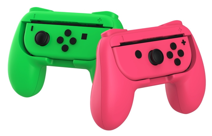 SuBsonic Duo Control Grip Colorz - vaaleanpunainen ja vihreä (Switch / Switch Lite / Switch Oled) ryhmässä KODINELEKTRONIIKKA / Pelikonsolit & Tarvikkeet / Nintendo Switch / Tarvikkeet @ TP E-commerce Nordic AB (D15502)