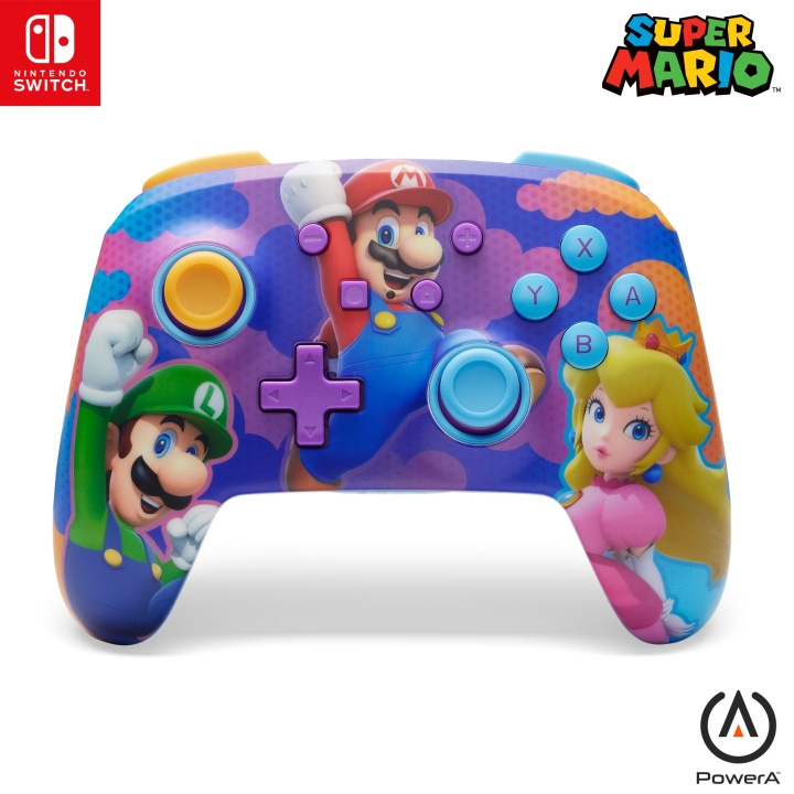 PowerA Parannettu langaton ohjain - Color Splash Heroes Nintendo Switch) ryhmässä KODINELEKTRONIIKKA / Pelikonsolit & Tarvikkeet / Nintendo Switch / Tarvikkeet @ TP E-commerce Nordic AB (D15503)