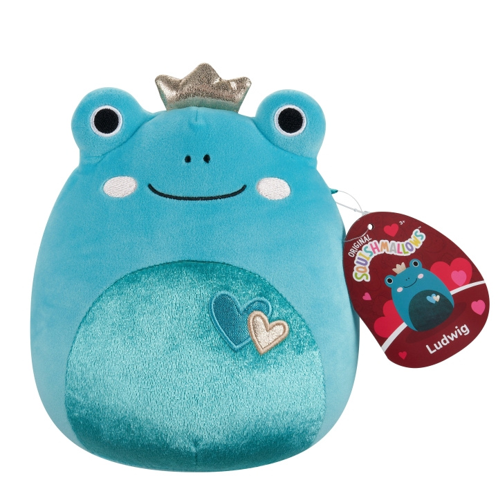 Squishmallows 19 cm sydän pehmo - Ludwig sammakko ryhmässä LELUT, TUOTTEET LAPSILLE JA VAUVOILLE / Lelut vauvoille (0-3v) / Pehmolelut @ TP E-commerce Nordic AB (D15526)