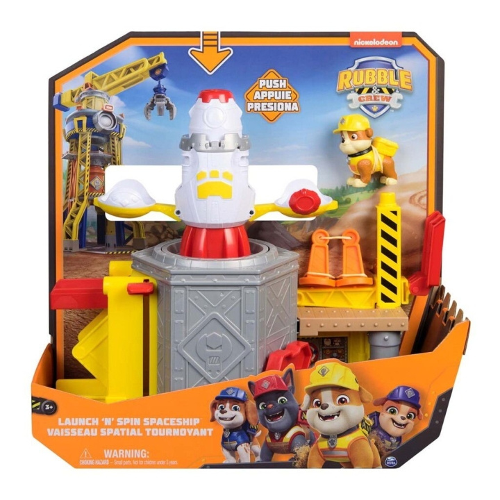 Rubble & Crew Launch N Spin Spaceship - (6071624) ryhmässä LELUT, TUOTTEET LAPSILLE JA VAUVOILLE / Leikkikalut, Askartelu &Pelit / Lelusarja @ TP E-commerce Nordic AB (D15552)