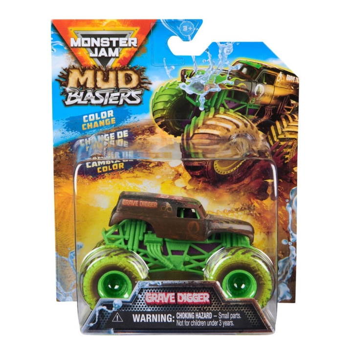 Monster Jam 1:64 Mud Blasters - Haudankaivaja (Grave Digger) ryhmässä LELUT, TUOTTEET LAPSILLE JA VAUVOILLE / Leikkikalut, Askartelu &Pelit / Leikkiautot @ TP E-commerce Nordic AB (D15560)