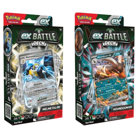 Pokémon Taistelukansi EX - Melmetal/Houndoom (POK85591) ryhmässä LELUT, TUOTTEET LAPSILLE JA VAUVOILLE / Peli / Korttipeli @ TP E-commerce Nordic AB (D15623)