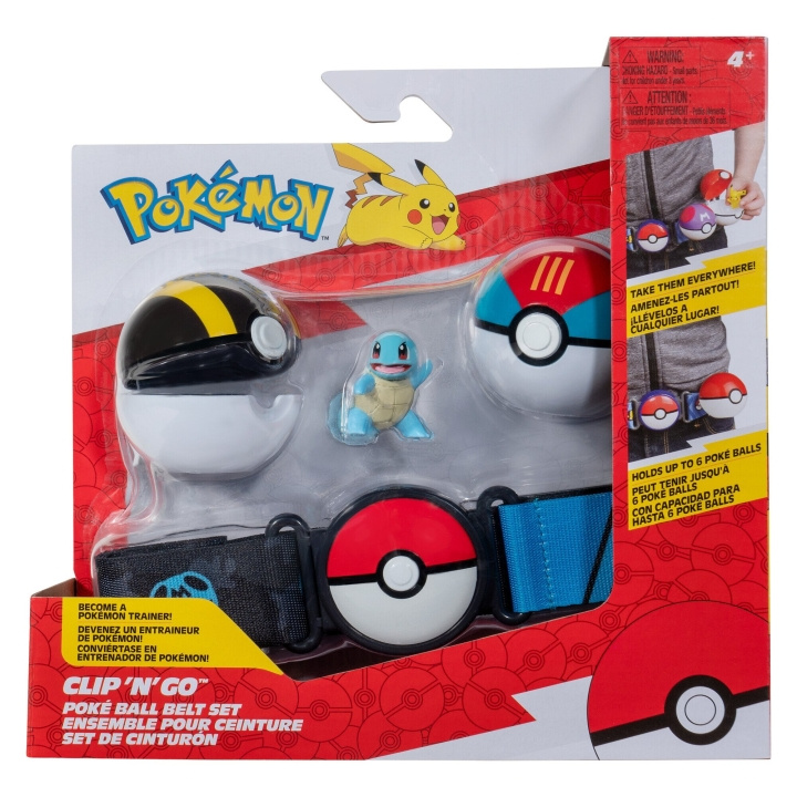 Pokémon Clip N Go -vyöpaketti Squirtle (PKW3648) ryhmässä LELUT, TUOTTEET LAPSILLE JA VAUVOILLE / Leikkikalut, Askartelu &Pelit / Lelusarja @ TP E-commerce Nordic AB (D15663)