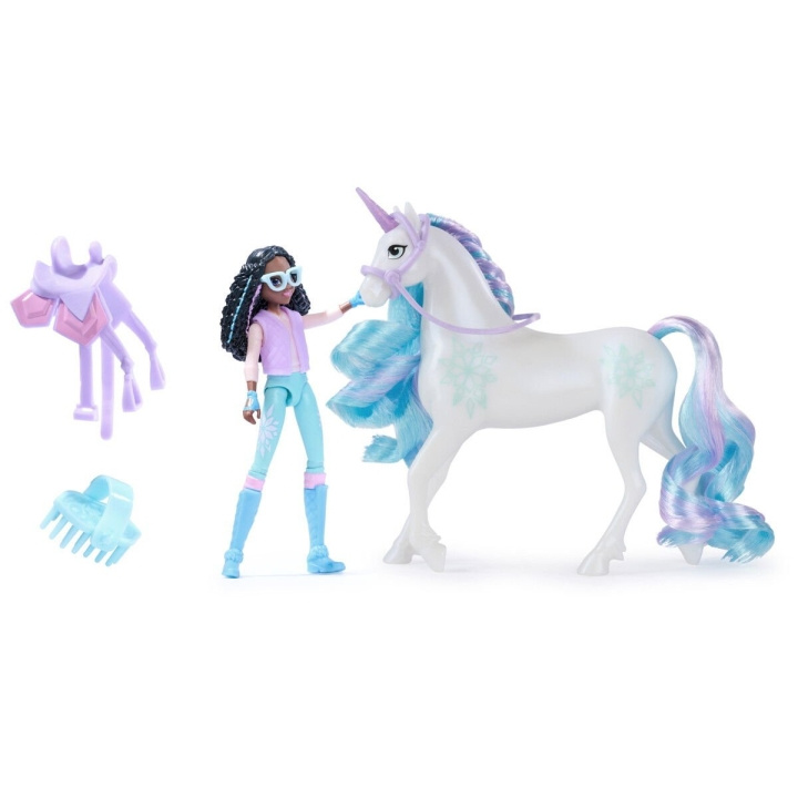 Unicorn Academy Doll & Unicorn - Layla & Glacier (6066849) ryhmässä LELUT, TUOTTEET LAPSILLE JA VAUVOILLE / Leikkikalut, Askartelu &Pelit / Nuket & Tarvikkeet @ TP E-commerce Nordic AB (D15696)