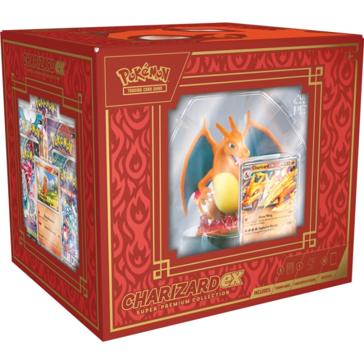 Pokémon Charizard ex Super-Premium Collection (POK11200) ryhmässä LELUT, TUOTTEET LAPSILLE JA VAUVOILLE / Peli / Korttipeli @ TP E-commerce Nordic AB (D15710)