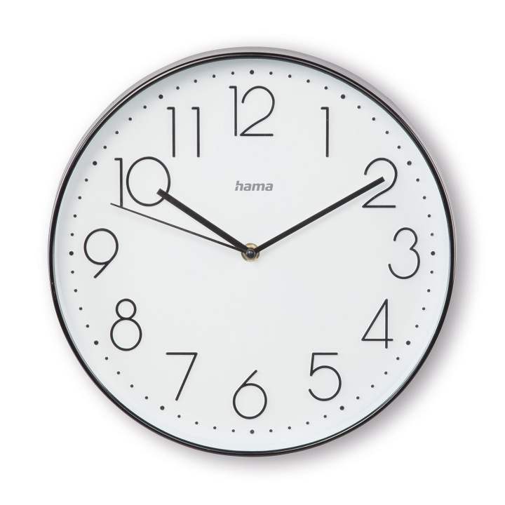 Hama Seinäkello Corsica Musta/Valkoinen 30cm ryhmässä KOTI, TALOUS JA PUUTARHA / Kellot ja laskimet / Seinäkellot @ TP E-commerce Nordic AB (D15805)