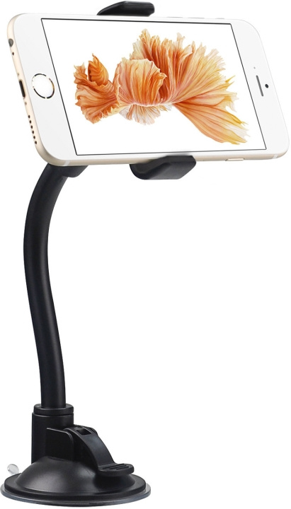 FoneKit Windshield -autoteline joutsenkaulalla ryhmässä AUTO / Matkapuhelinteline / Matkapuhelinteline Älypuhelimille @ TP E-commerce Nordic AB (D15851)