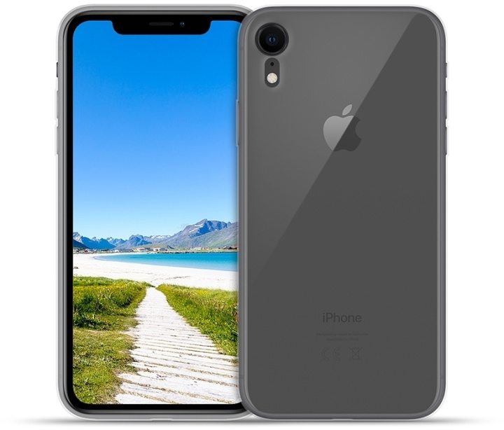Wave silikonisuojus iPhone XR, läpinäkyvä ryhmässä ÄLYPUHELIMET JA TABLETIT / Puhelimen suojakotelo / Apple / iPhone XR / Kuoret @ TP E-commerce Nordic AB (D15882)