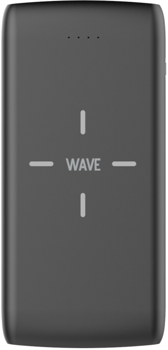 Wave QiPower -varavirtalähde, 10 000 mAh, musta ryhmässä ÄLYPUHELIMET JA TABLETIT / Laturit & Kaapelit / Powerbanks @ TP E-commerce Nordic AB (D15903)