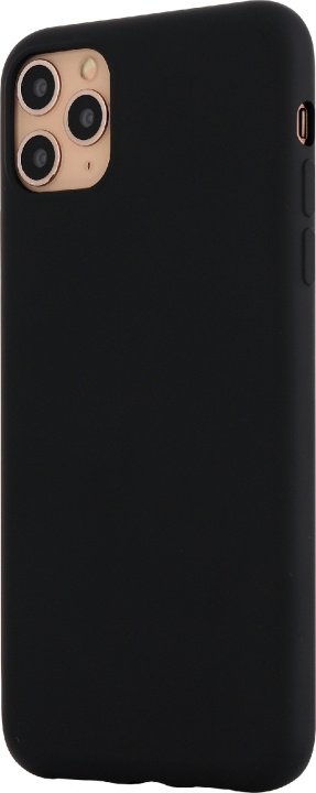 Wave Soft Touch puhelinsuoja, Apple iPhone 11 Pro Max, musta ryhmässä ÄLYPUHELIMET JA TABLETIT / Puhelimen suojakotelo / Apple / iPhone 11 Pro Max / Kuoret @ TP E-commerce Nordic AB (D15911)