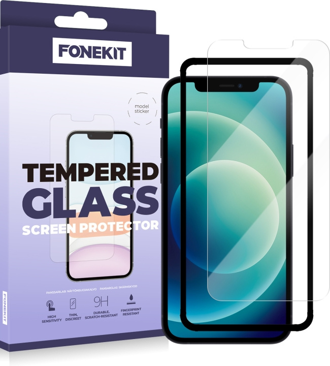 FoneKit panssarilasi, iPhone 12 / 12 Pro ryhmässä ÄLYPUHELIMET JA TABLETIT / Puhelimen suojakotelo / Apple / iPhone 12 Pro @ TP E-commerce Nordic AB (D16027)
