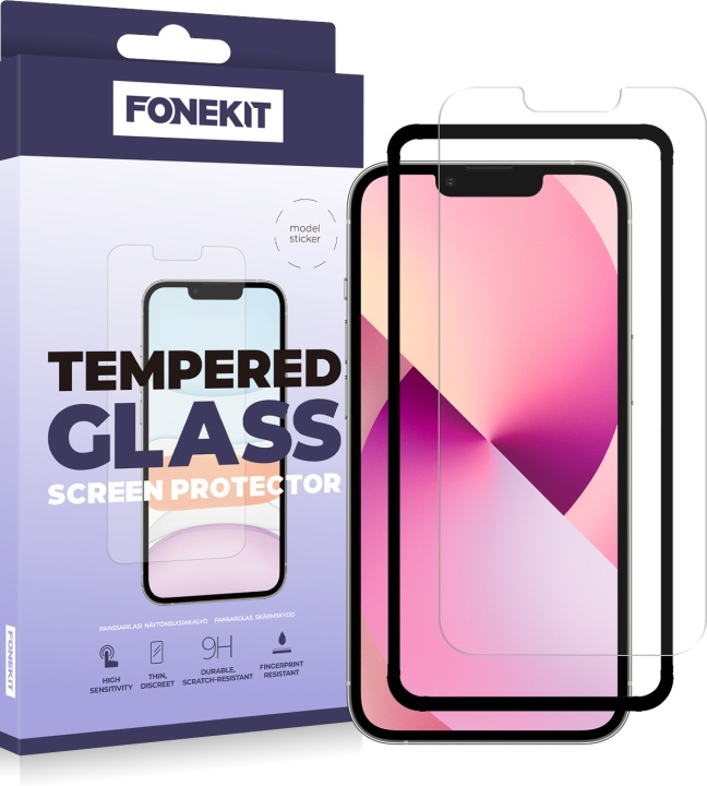 FoneKit panssarilasi, iPhone 13 Mini ryhmässä ÄLYPUHELIMET JA TABLETIT / Puhelimen suojakotelo / Apple / iPhone 13 Mini @ TP E-commerce Nordic AB (D16029)