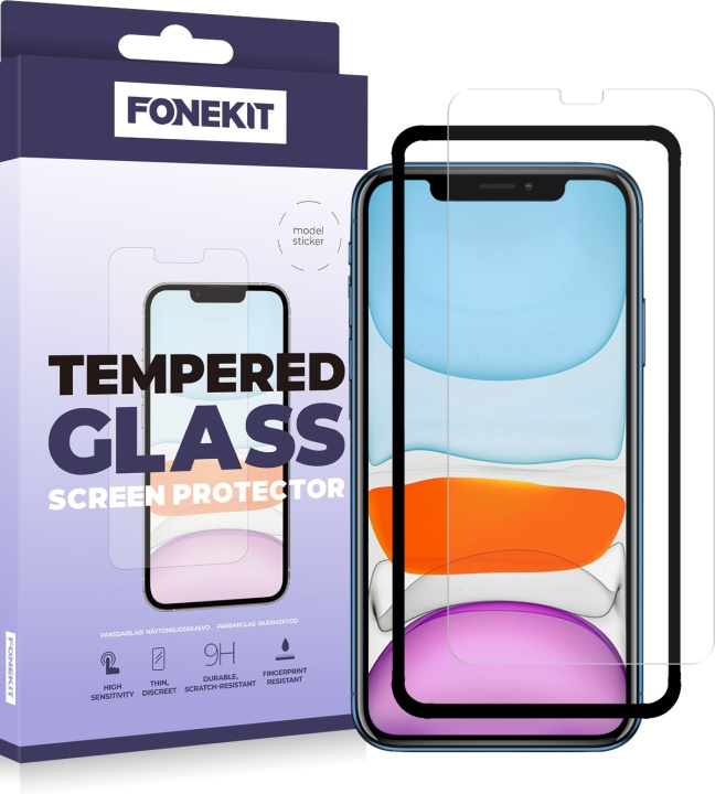 FoneKit panssarilasi, iPhone 11 / XR ryhmässä ÄLYPUHELIMET JA TABLETIT / Puhelimen suojakotelo / Apple / iPhone 11 @ TP E-commerce Nordic AB (D16030)