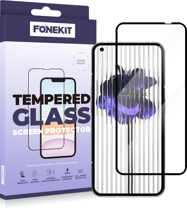 FoneKit Full Cover -panssarilasi, Nothing Phone (1) ryhmässä ÄLYPUHELIMET JA TABLETIT / Puhelimen suojakotelo / Apple / iPhone 11 @ TP E-commerce Nordic AB (D16161)