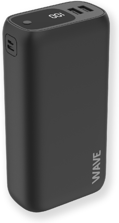 Wave Ultrapower -varavirtalähde, 30 000 mAh, musta ryhmässä ÄLYPUHELIMET JA TABLETIT / Laturit & Kaapelit / Powerbanks @ TP E-commerce Nordic AB (D16201)
