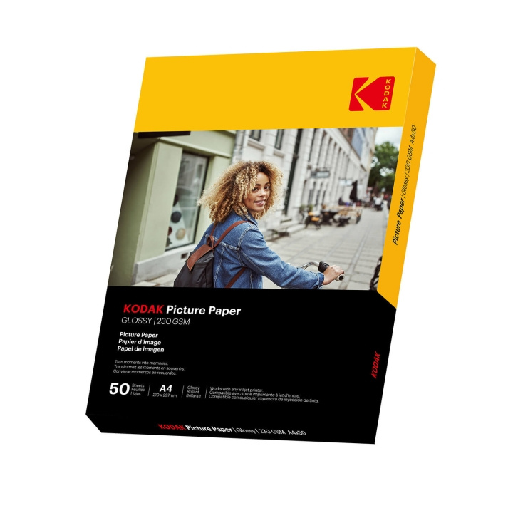 Kodak 21x29,7cm Glossy Photo Paper 230g/m² 50 Sheets ryhmässä KODINELEKTRONIIKKA / Valokuvat & Videot / Valokuvauslaitteet / Muut @ TP E-commerce Nordic AB (D16444)