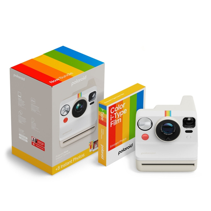 Polaroid Kamera Now Generation 3 E-Box Välitön Pebble Valkoinen ryhmässä KODINELEKTRONIIKKA / Valokuvat & Videot / Kamerat @ TP E-commerce Nordic AB (D16467)