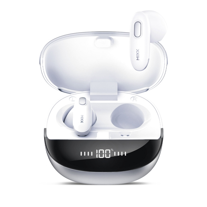 MIXX Kuulokke Hybrid Charge 2 In-Ear Tws Qi Langattomat Valkoinen ryhmässä KODINELEKTRONIIKKA / Ääni & Kuva / Kuulokkeet & Tarvikkeet / Kuulokkeet @ TP E-commerce Nordic AB (D16484)