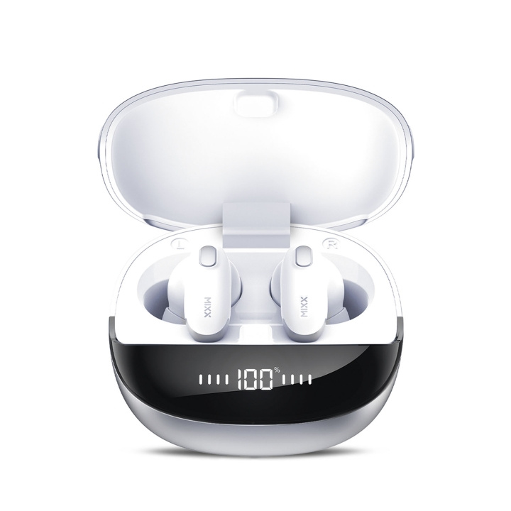 MIXX Headphone Mini Charge 2 In-Ear TWS Qi White ryhmässä KODINELEKTRONIIKKA / Ääni & Kuva / Kuulokkeet & Tarvikkeet / Kuulokkeet @ TP E-commerce Nordic AB (D16485)