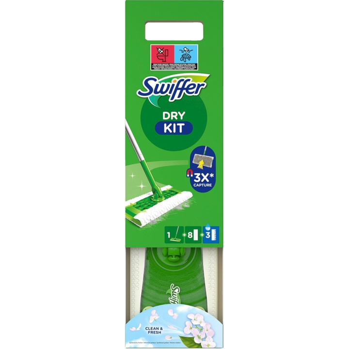 Swiffer Startkit 1 Rengöringsmopp +8st torra +3st fuktiga ryhmässä KOTI, TALOUS JA PUUTARHA / Siivoustuotteet / Siivoustarvikkeet @ TP E-commerce Nordic AB (D16491)