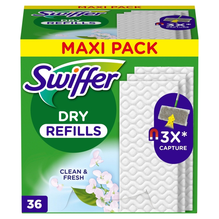 Swiffer Refilldukar 36 st torra med doft ryhmässä KOTI, TALOUS JA PUUTARHA / Siivoustuotteet / Siivoustarvikkeet @ TP E-commerce Nordic AB (D16493)