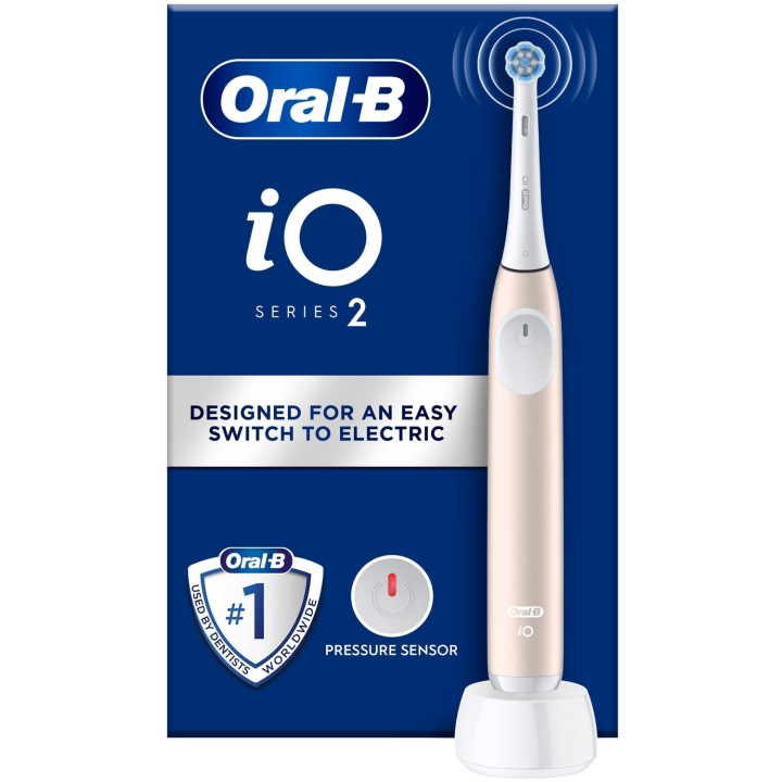 Oral B Eltandborste iO2 Series Calm Pink ryhmässä KAUNEUS JA TERVEYS / Suunhoito / Sähköhammasharjat @ TP E-commerce Nordic AB (D16507)